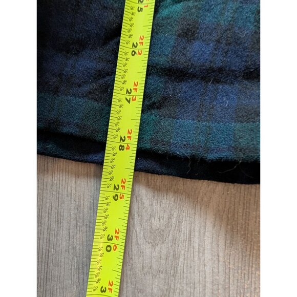 Pendleton Black Green Tartan Wool Shirt XL - Authentic Plaid Button-Up With Pock - Picture 5 of 6
